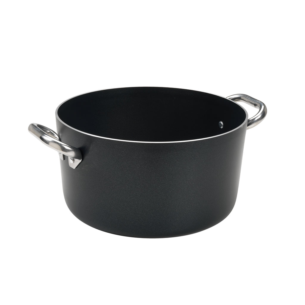 Agnelli Al-Black Aluminum 3mm Nonstick Casserole With Two Stainless St –  AgnelliUSAShop