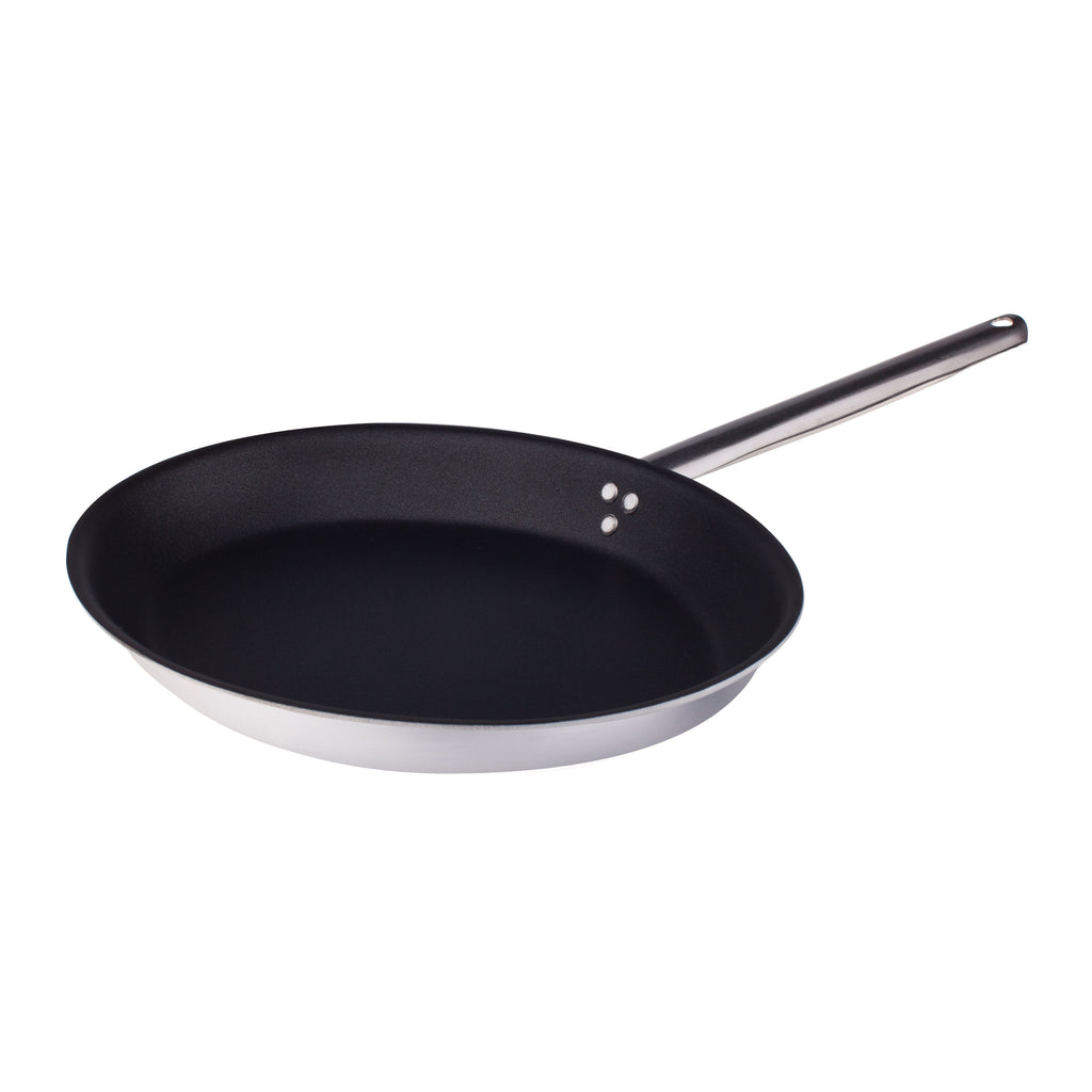 Agnelli Aluminum 3mm Nonstick Deep Straight Fry Pan With Stainless