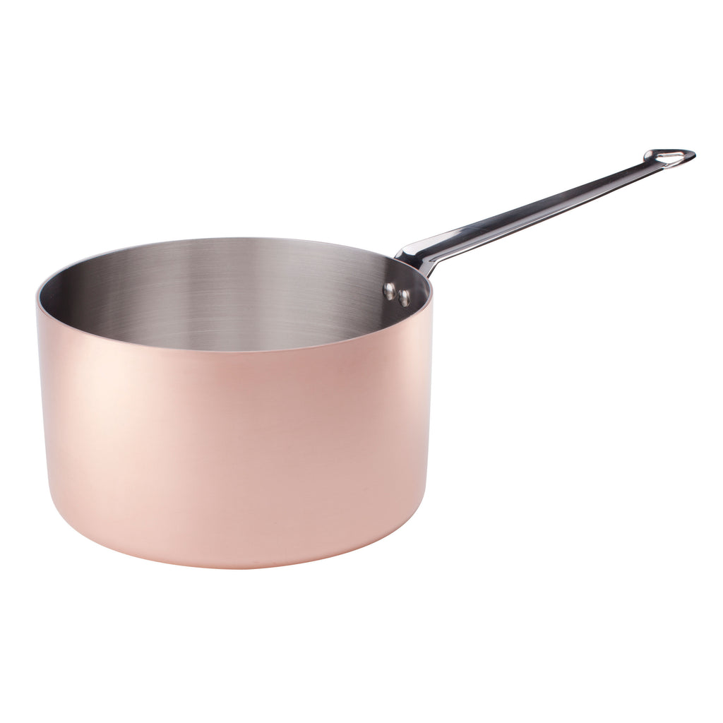 Agnelli Induction Copper 3 Saucepan With Stainless Steel Handle, 5.9-Q –  AgnelliUSAShop