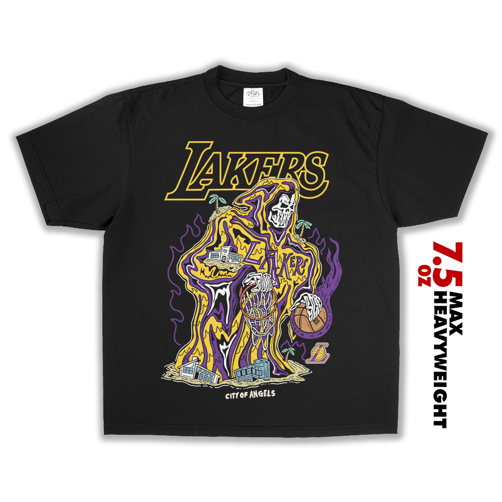 Warren Lotas Lakers Reaper tee L