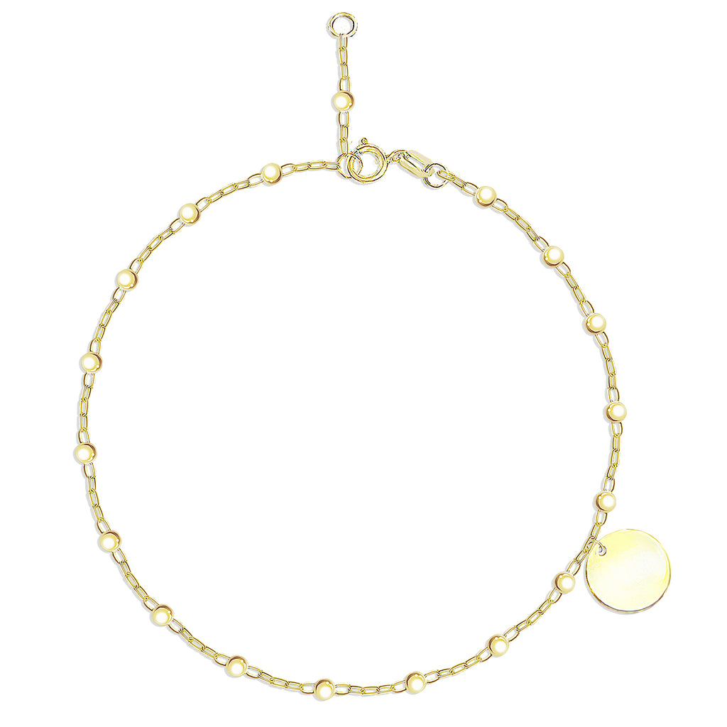 Unisex VOCALIST Bracelet [engraved, adjustable, chain link, gold] —