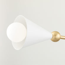 Load image into Gallery viewer, Mitzi H681804-AGB/SWH 4 Light Chandelier, Aged Brass/Soft White