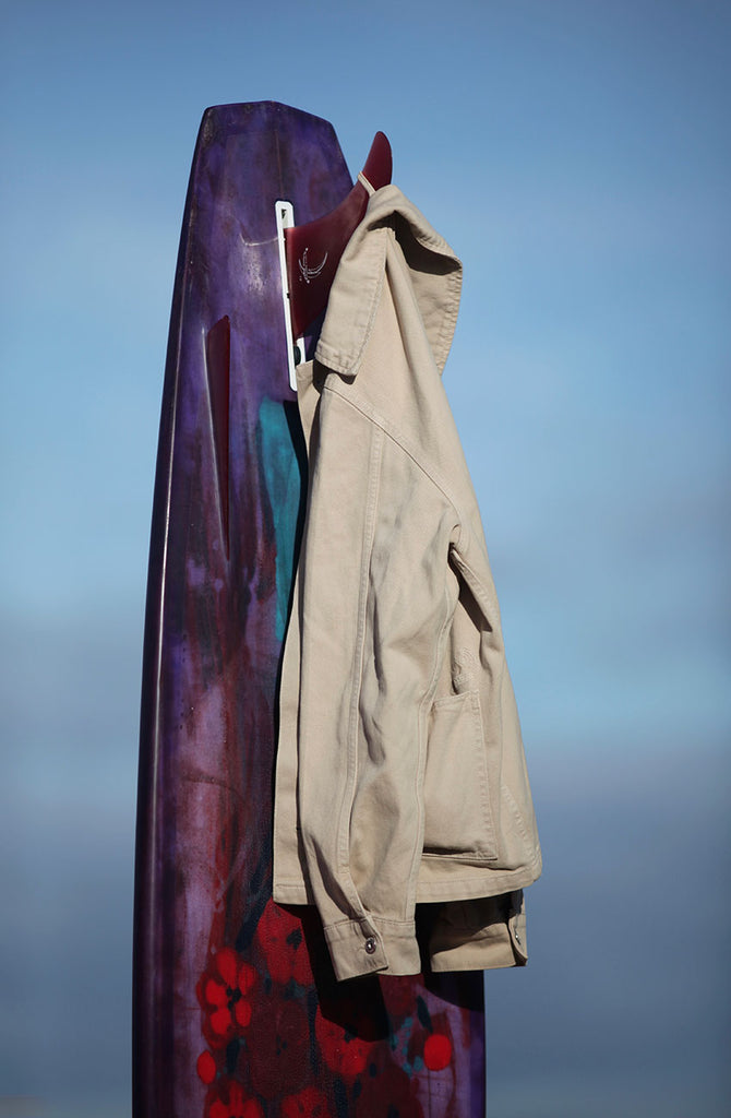 Libertine-Libertine park jacket & custom made bonzer3 surfboard