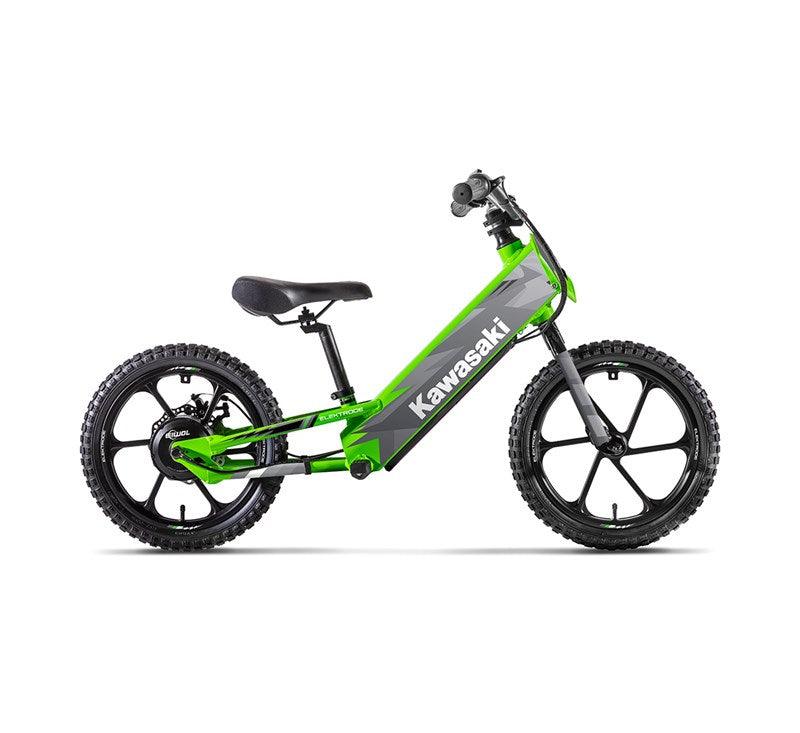 2023 Kawasaki Elektrode Electric Balance Bike AWESOMEOFFROAD.COM