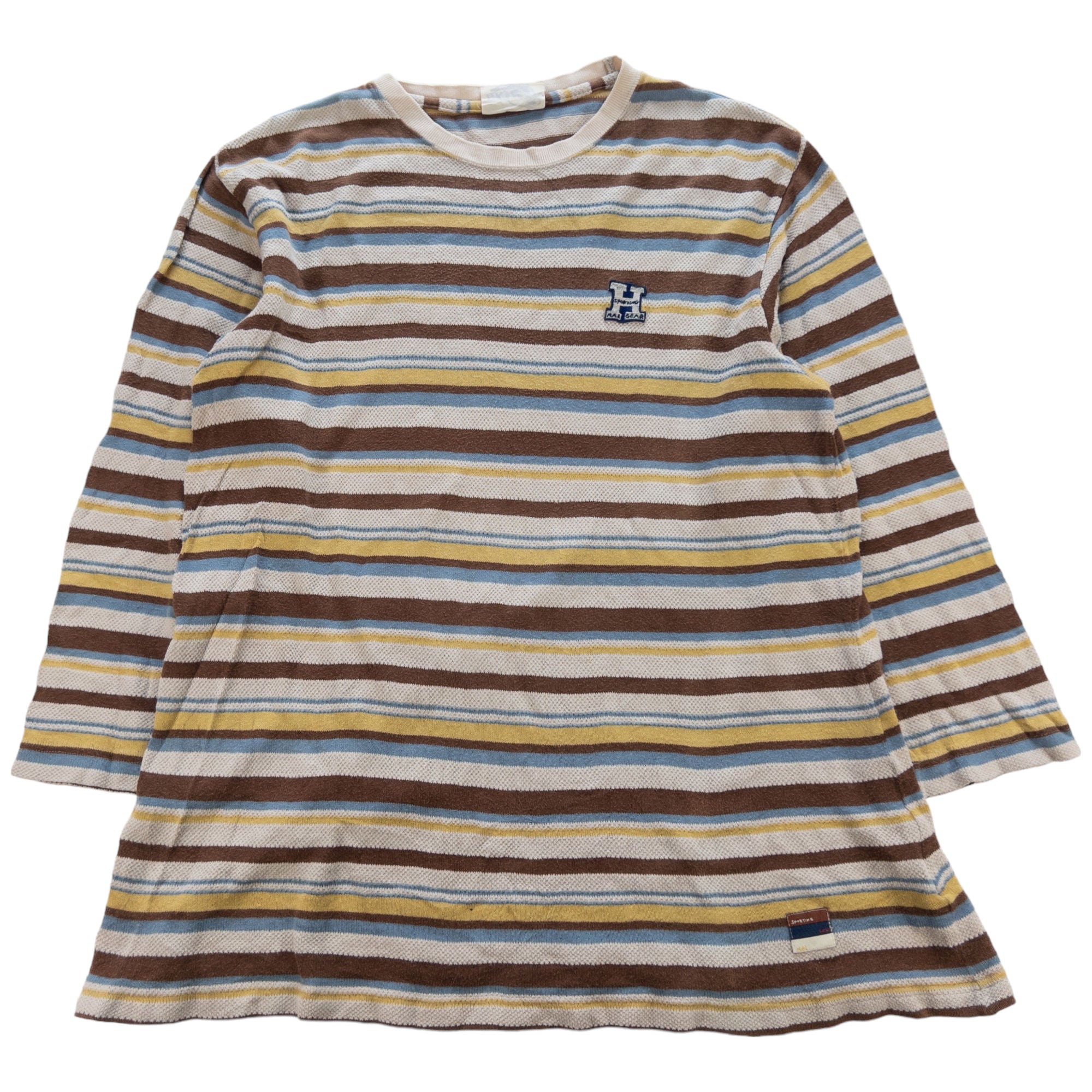 Image of Vintage Hai Sporting Gear By Issey Miyake Striped Top Size M