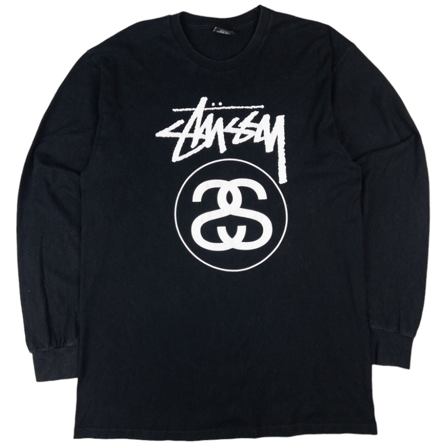 image of Vintage Stussy Graphic Long Sleeve T Shirt Size L