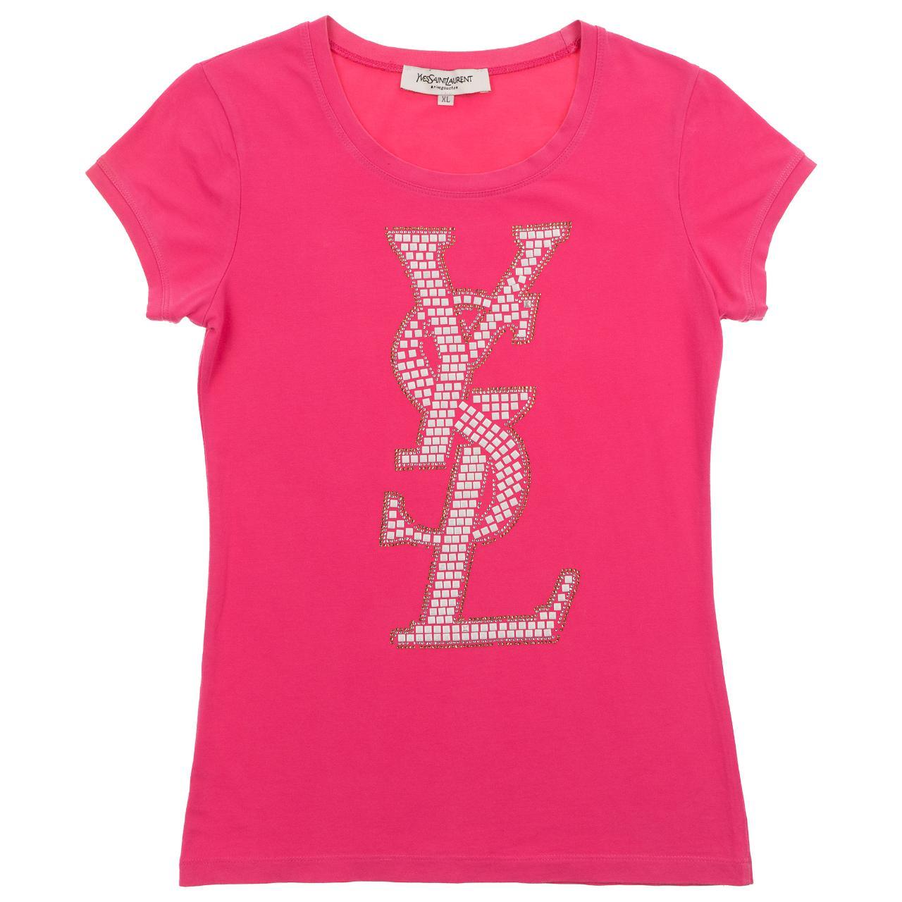 image of Vintage YSL Yves Saint Laurent Baby Doll T Shirt Womens Size XL