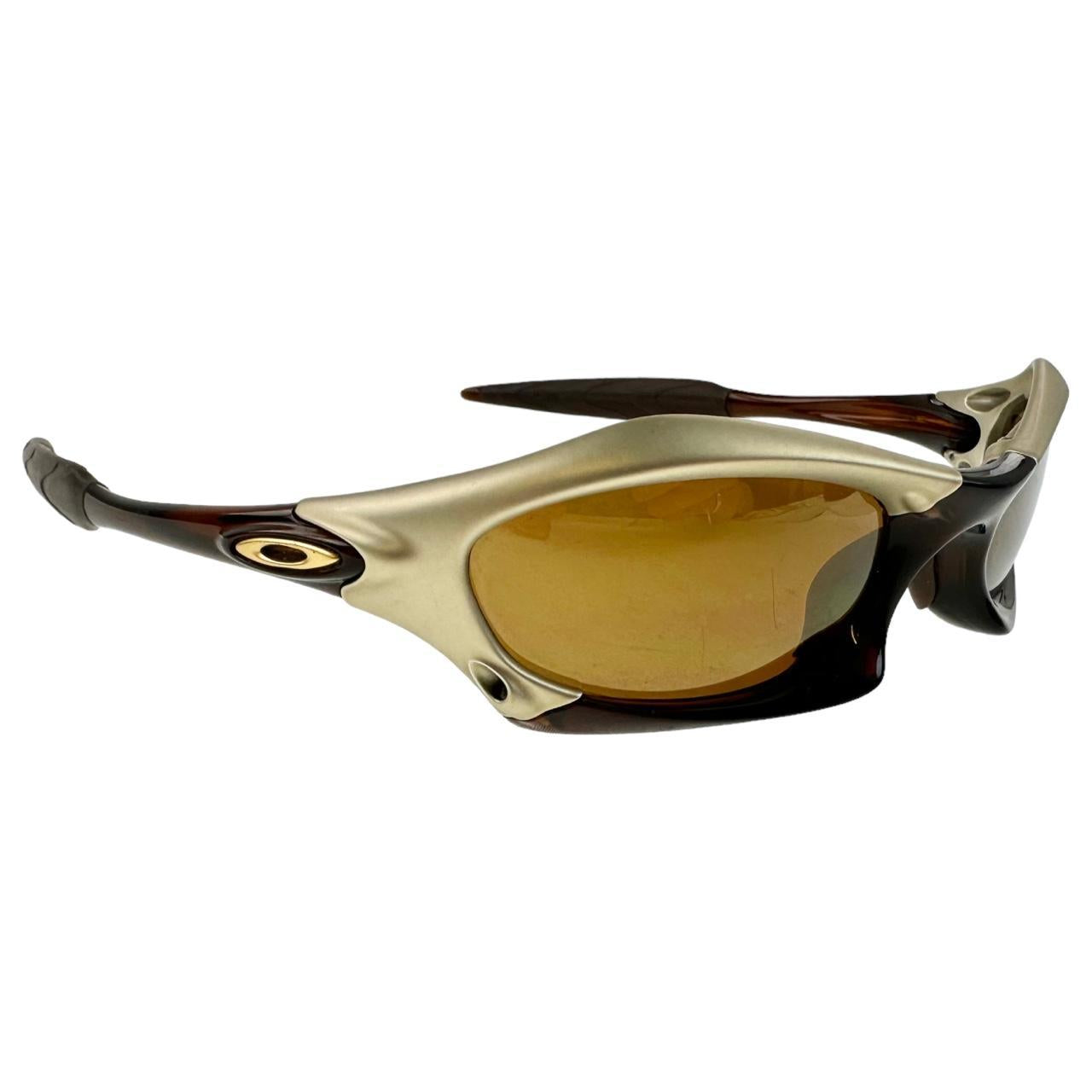 image of Vintage Oakley Rootbeer Splice Sunglasses