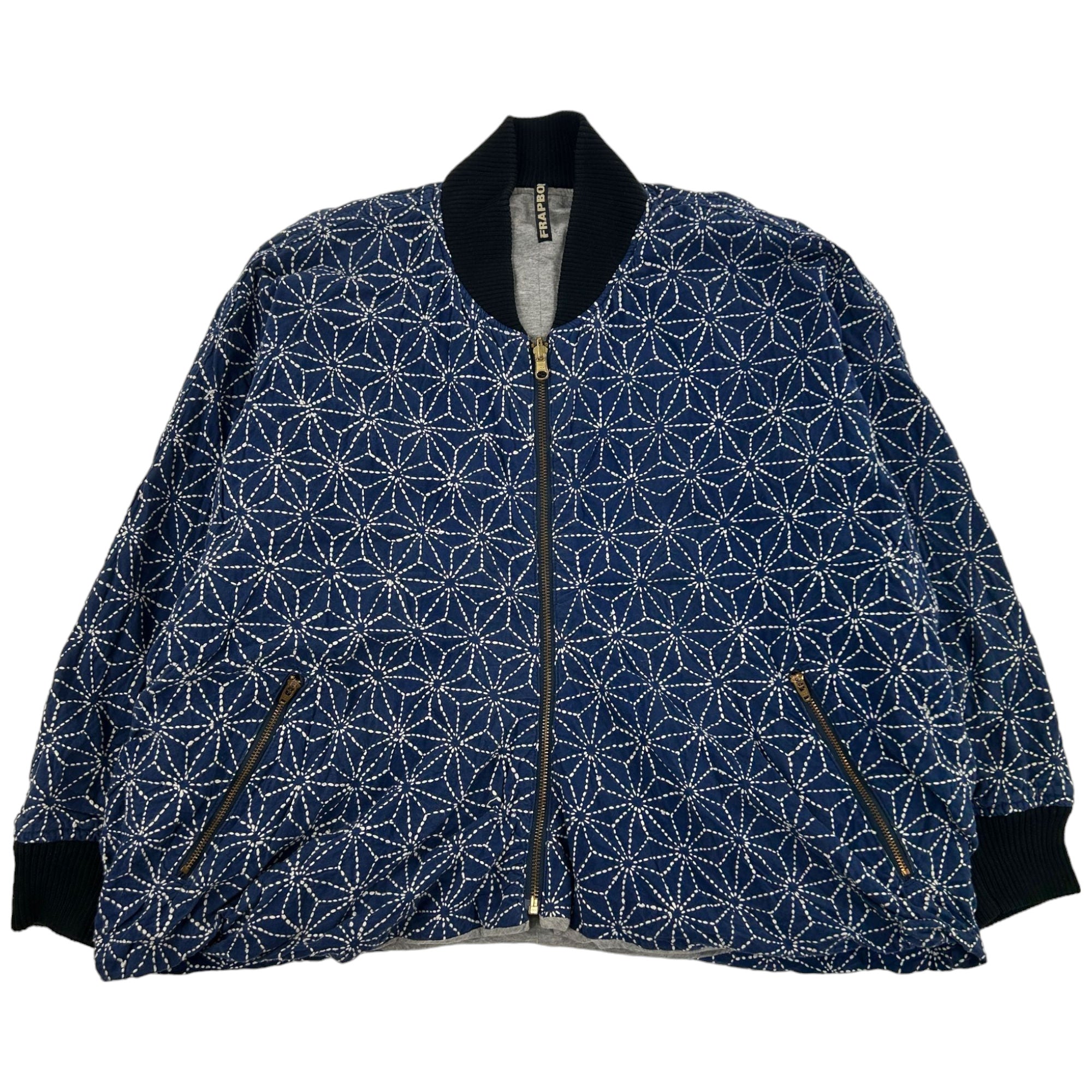 image of Vintage Frapbois By Issey Miyake Patterned Reversible Jacket Size S