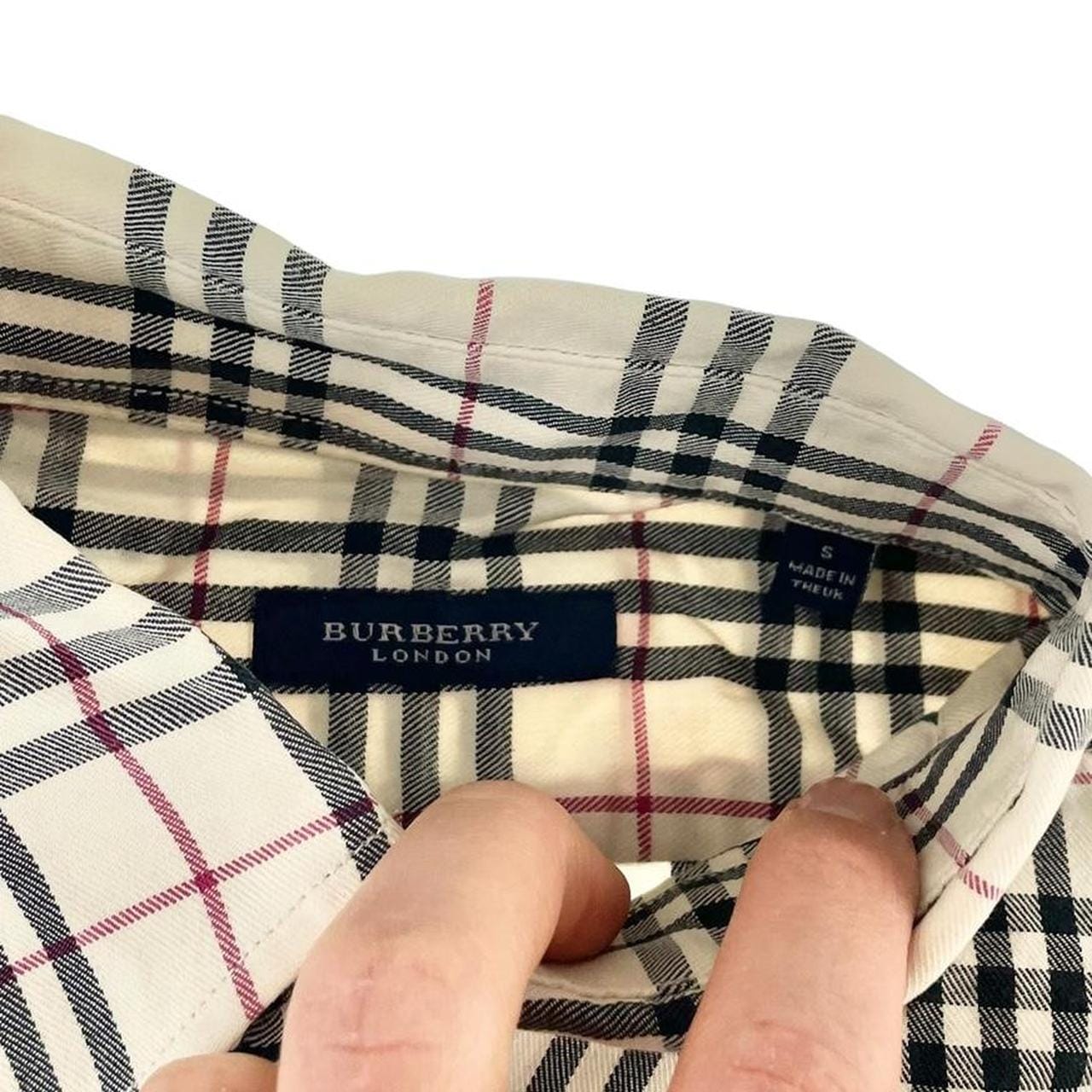 Vintage Burberry nova check button shirt size S - second wave vintage store