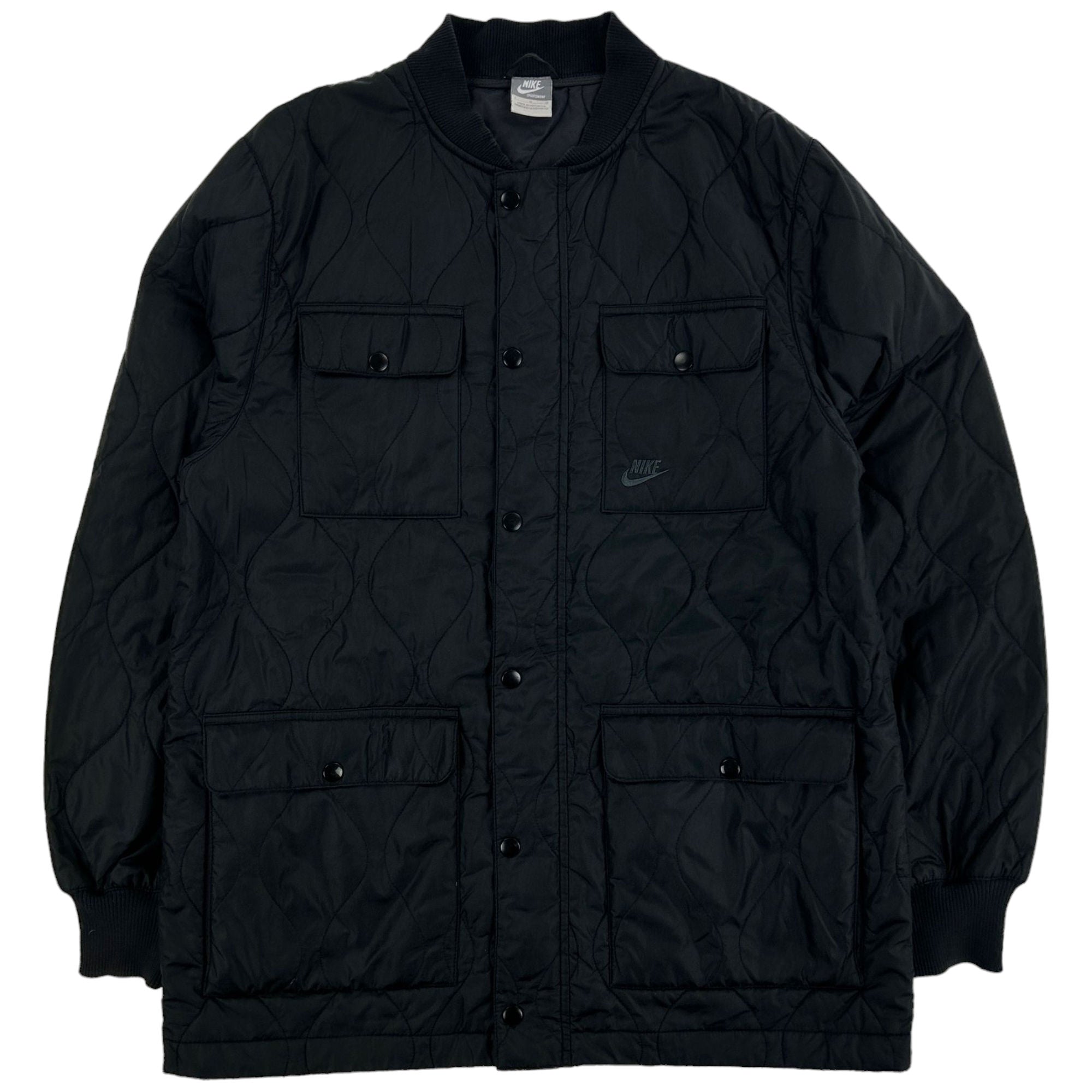 image of Vintage Nike Quilted Multi Pocket Jacket Size L