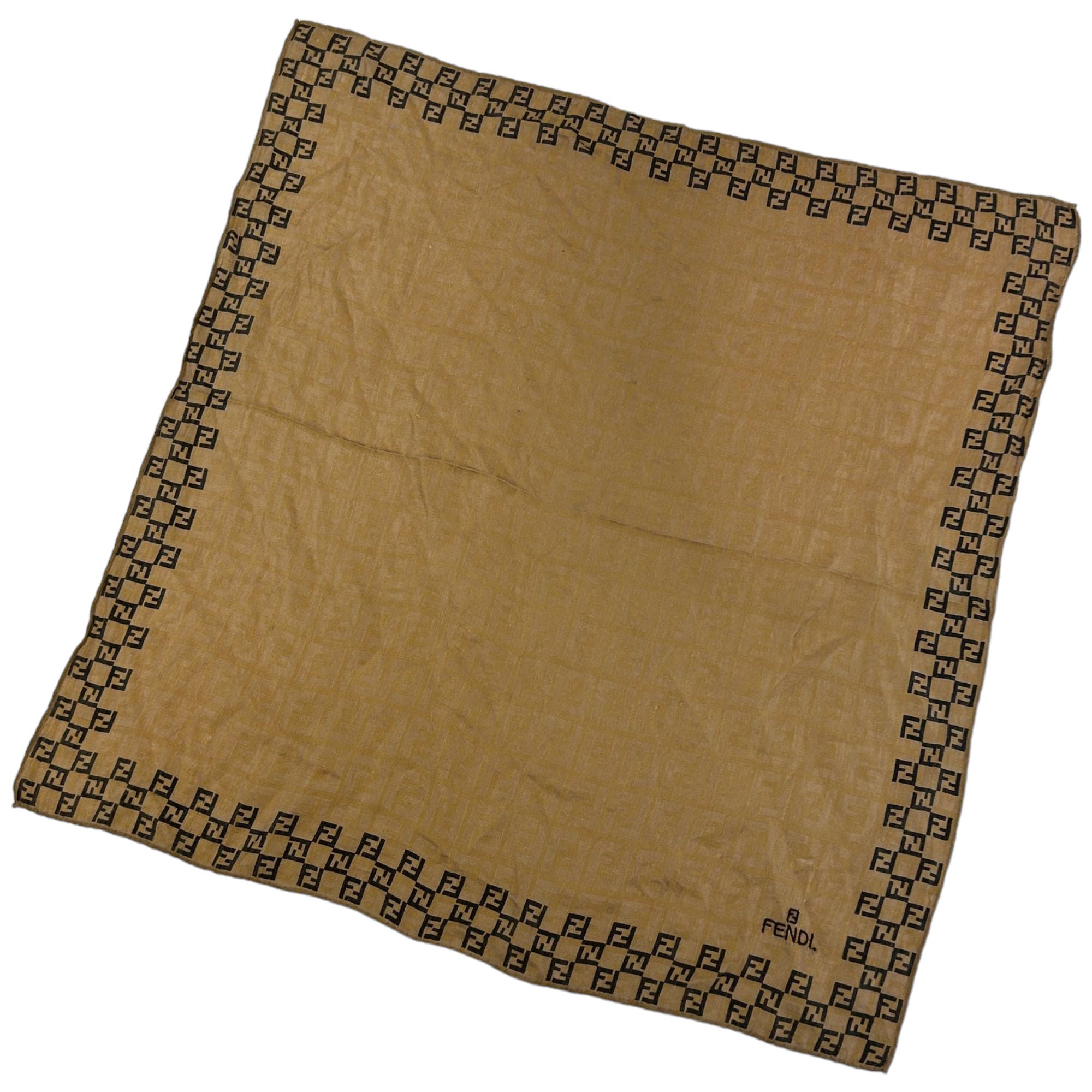 image of Vintage Fendi Monogram Handkerchief