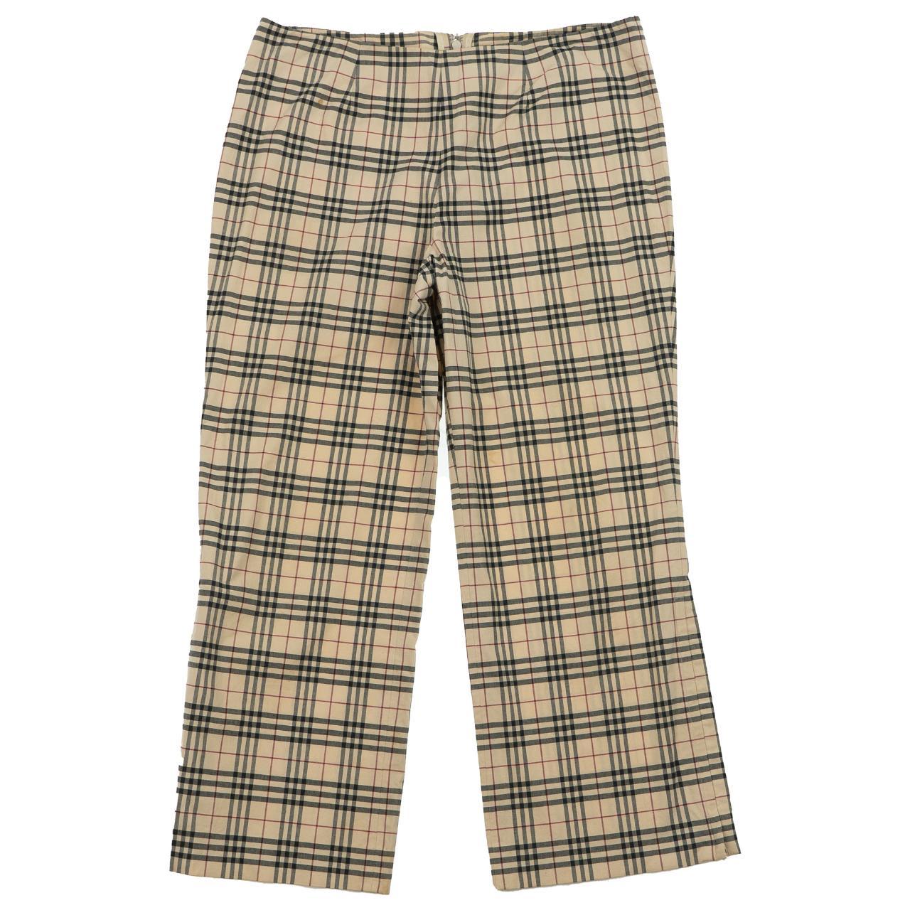 Vintage Burberry Nova Check Trousers Size W28 - second wave vintage store