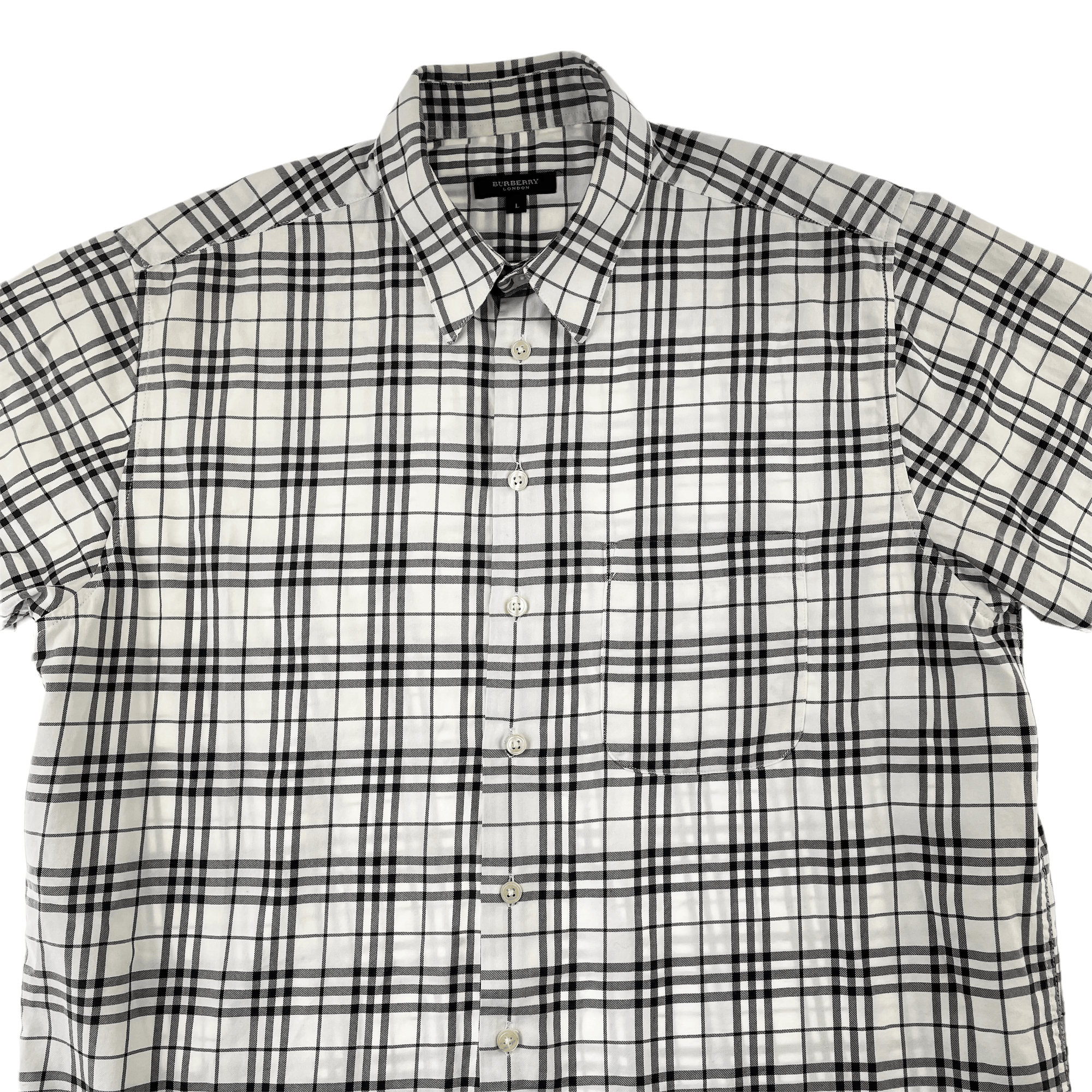 burberry nova check short sleeve shirt