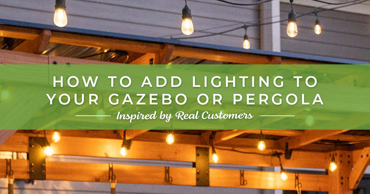 How to Add Lighting to Your Gazebo or Pergola – Backyard Discovery