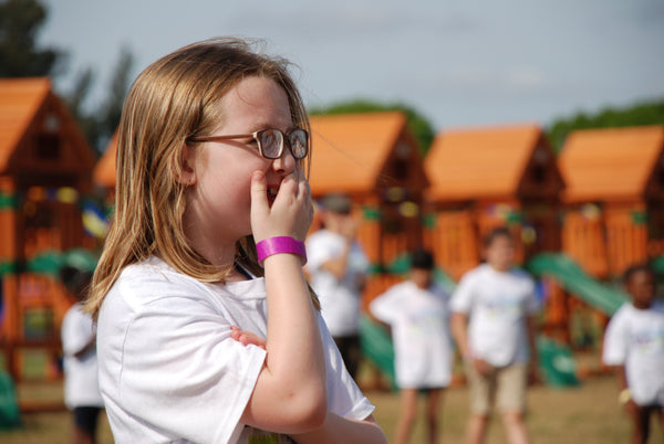 Girl sees world record swing set