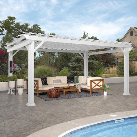 The Backyard Discovery Hawthorne Traditional Steel Pergola