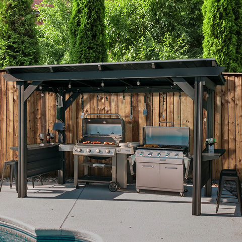 steel grill gazebo