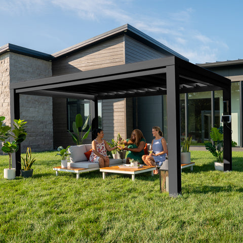 steel pergola