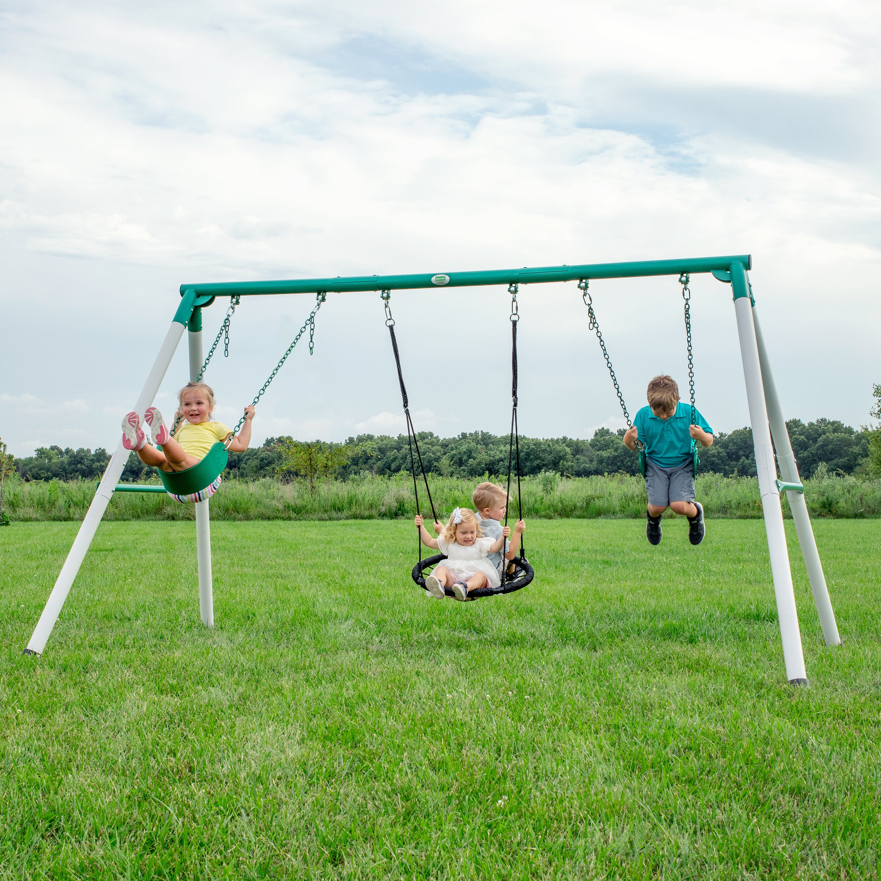 Lifetime heavy duty a frame hot sale swing set