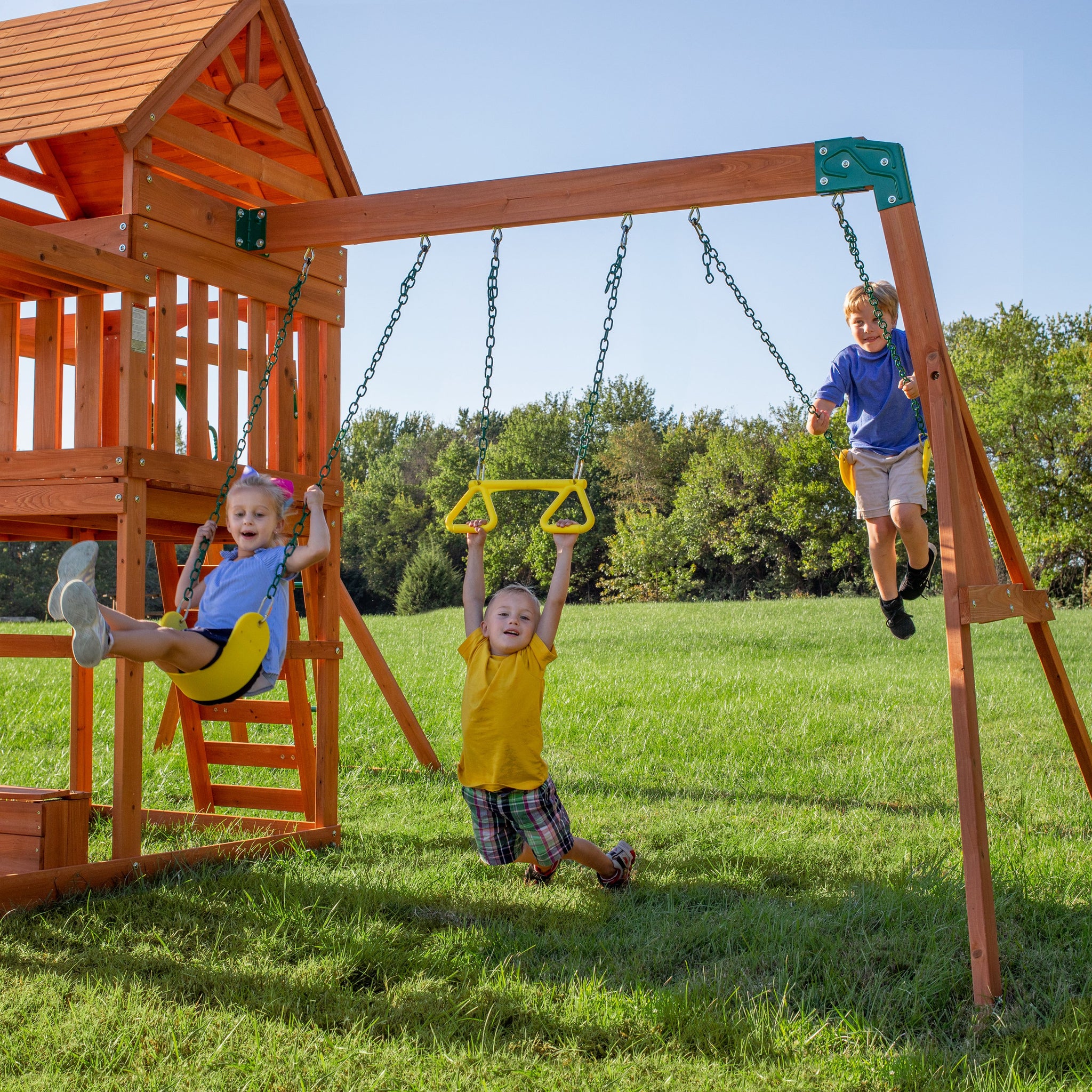 backyard discovery monticello all cedar swing set