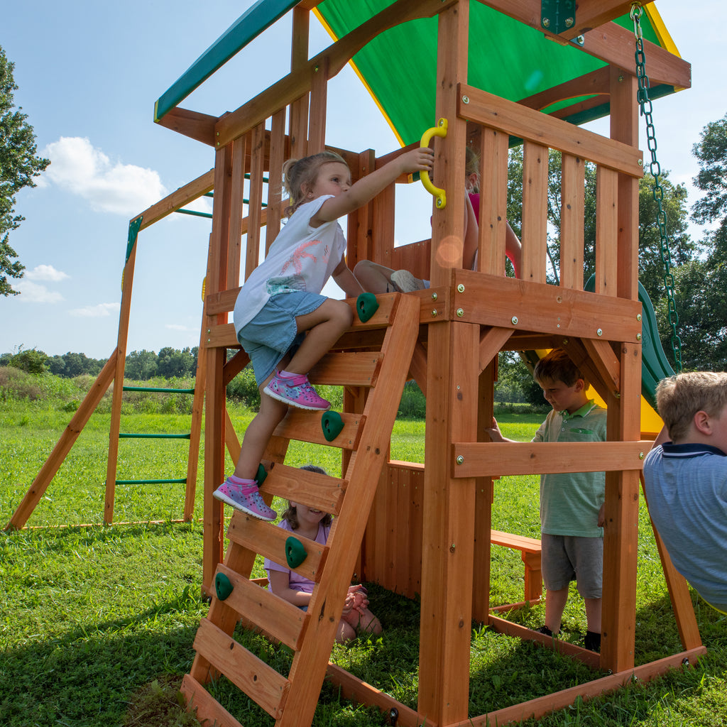 prairie ridge wooden swing set