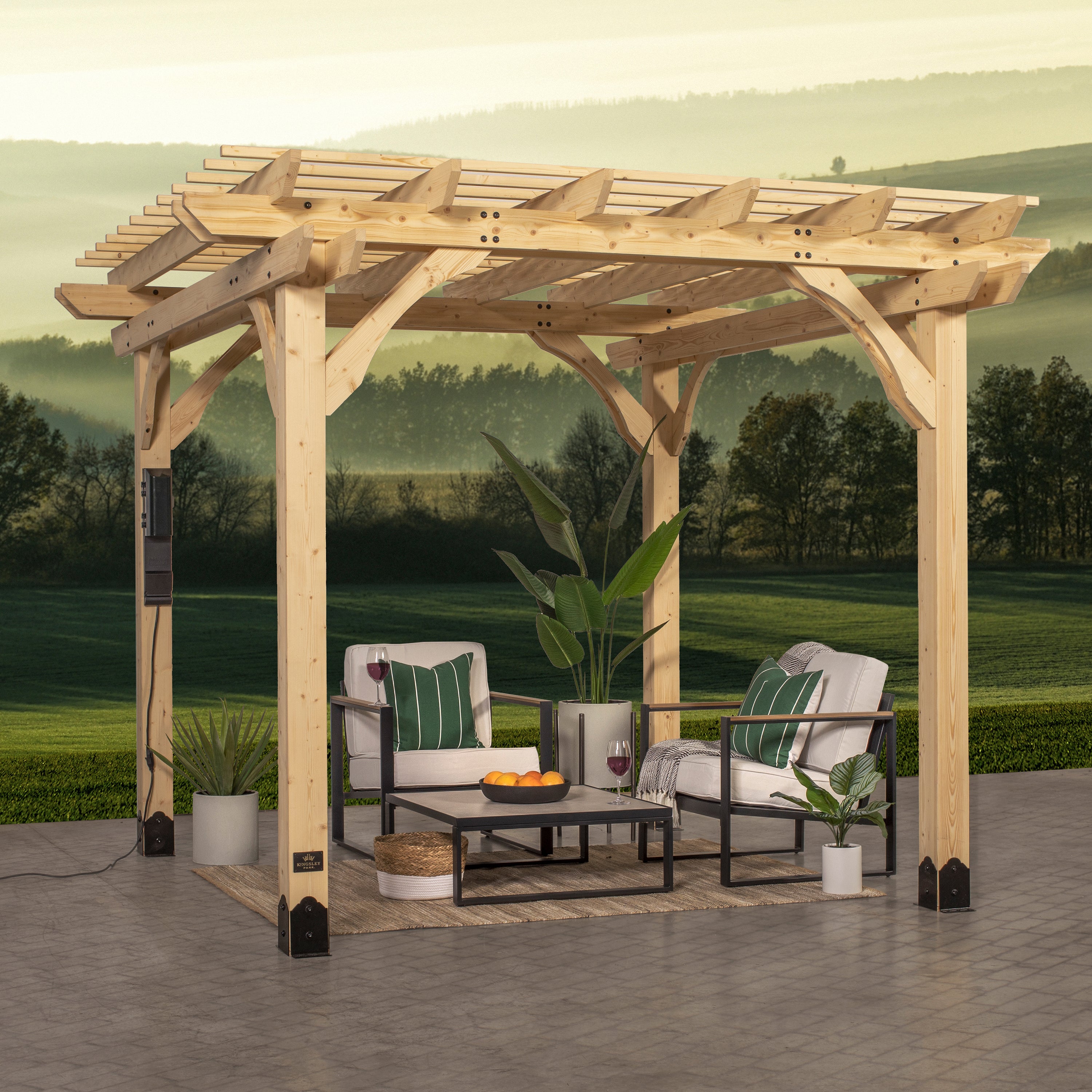 Gazebo s8 struttura piana quadrata 4x4 fino 9x9