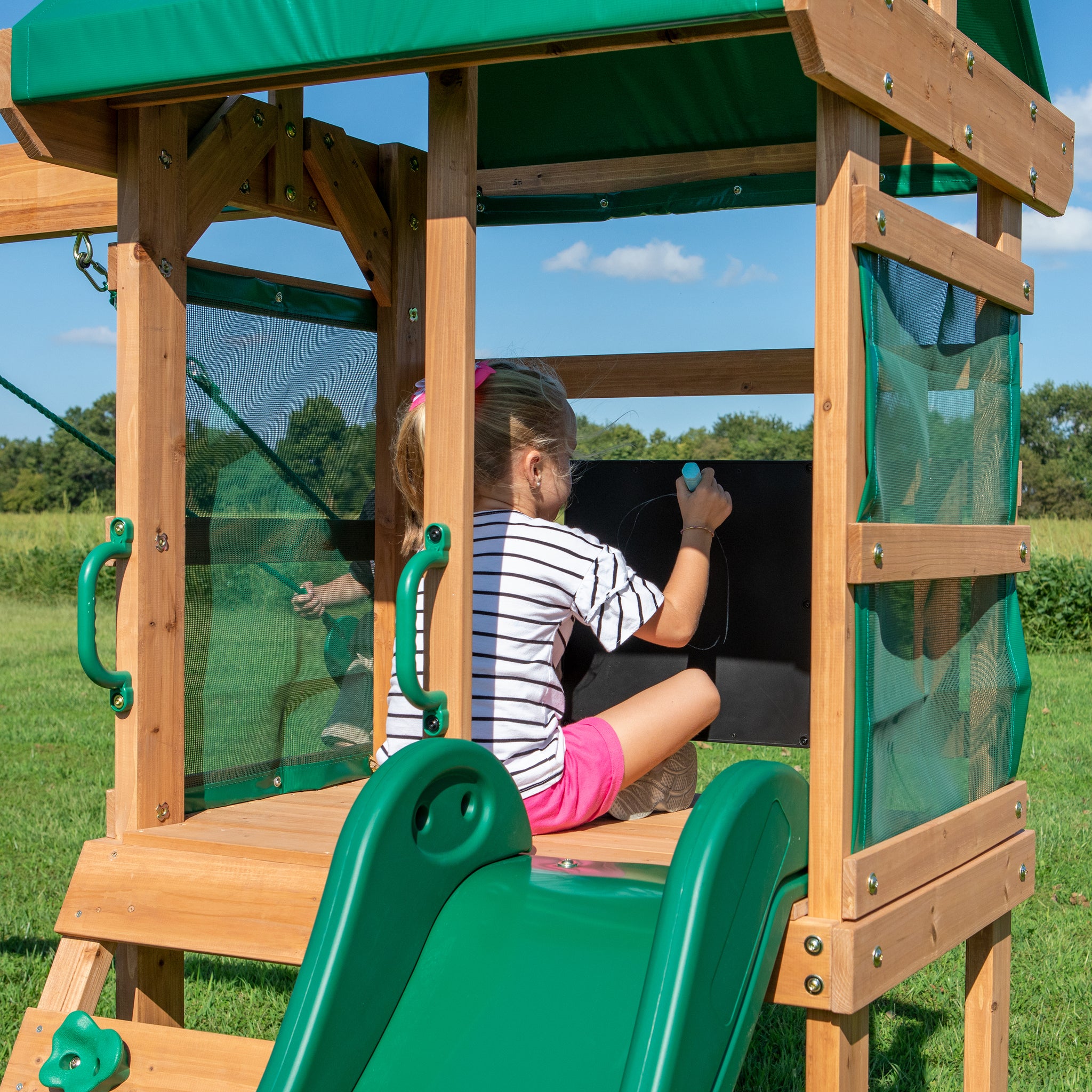 buckley hill wooden swing set