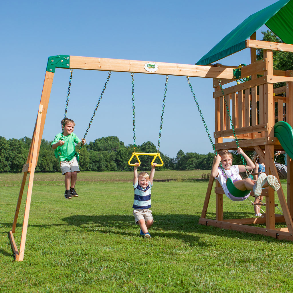 cedar summit mckinley wooden playset