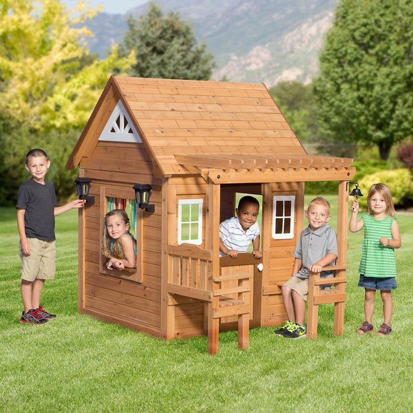 backyard discovery timberlake cedar wooden playhouse