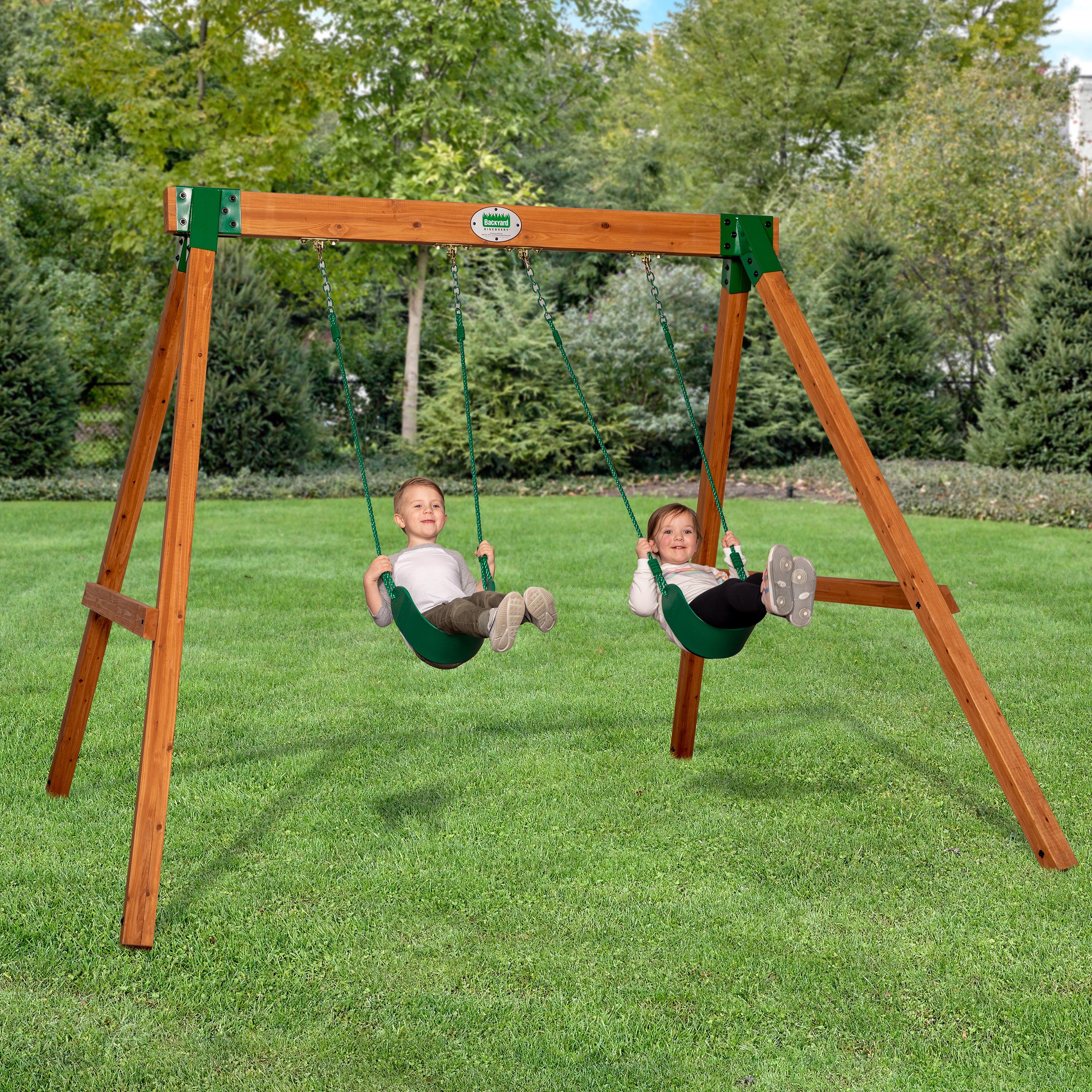 Small A-Frame Classic Cedar Swing Set