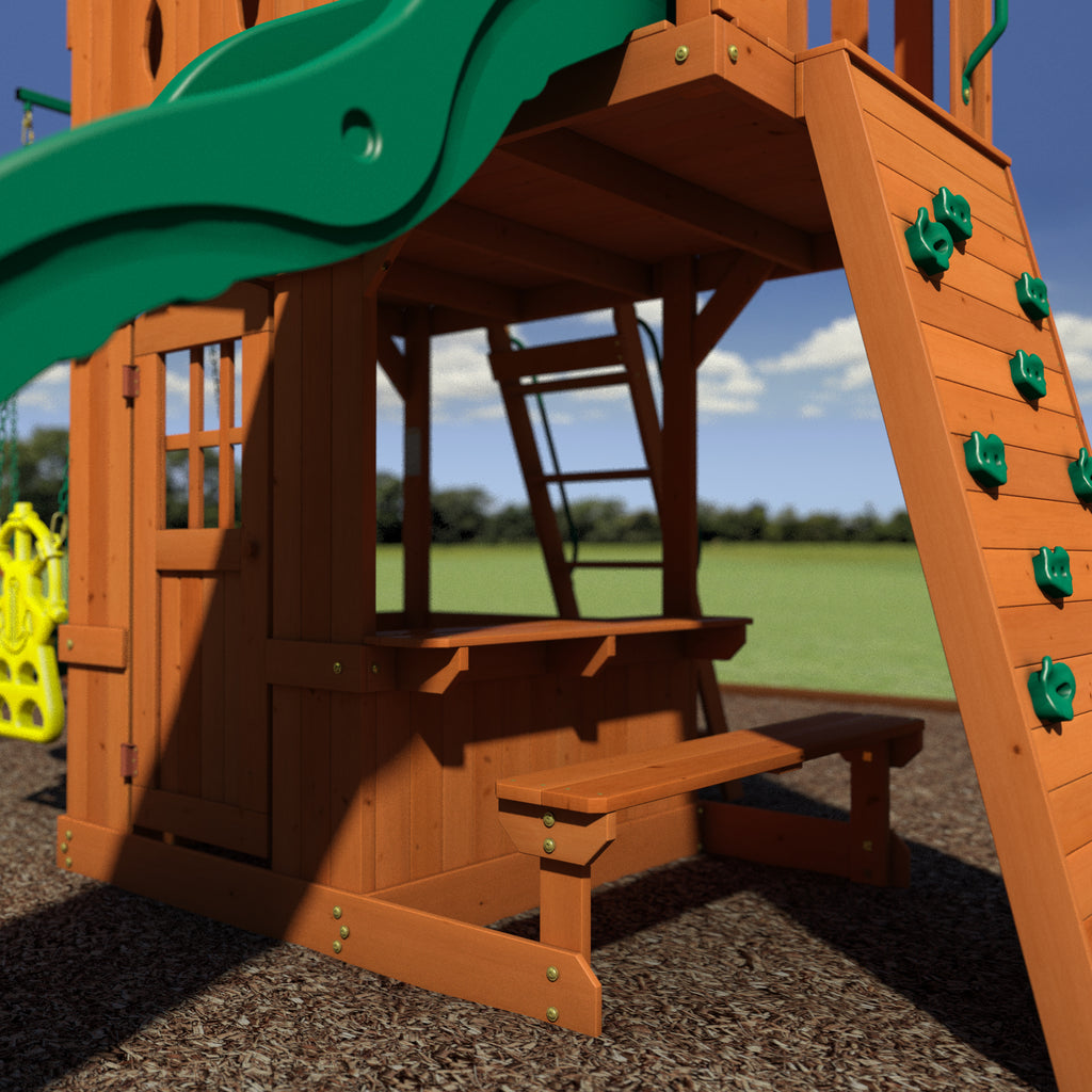 backyard discovery monterey all cedar wood playset swing set