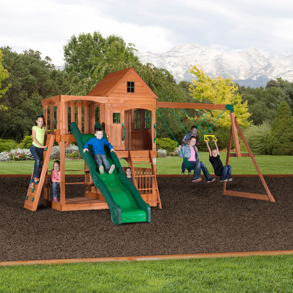 pacific view residential wood playset