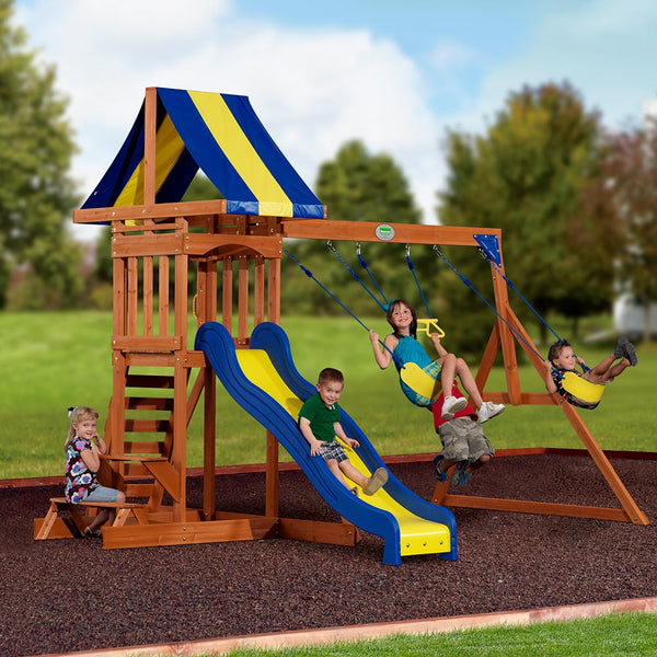 Providence Wooden Swing Set - Playsets Backyard Discovery 