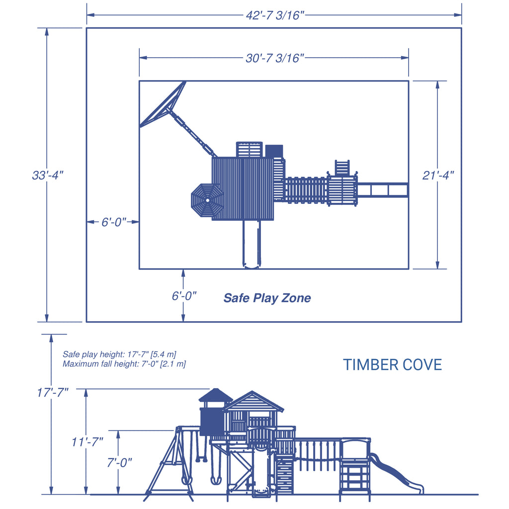 Timber Cove Wooden Swing Set Backyard Discovery