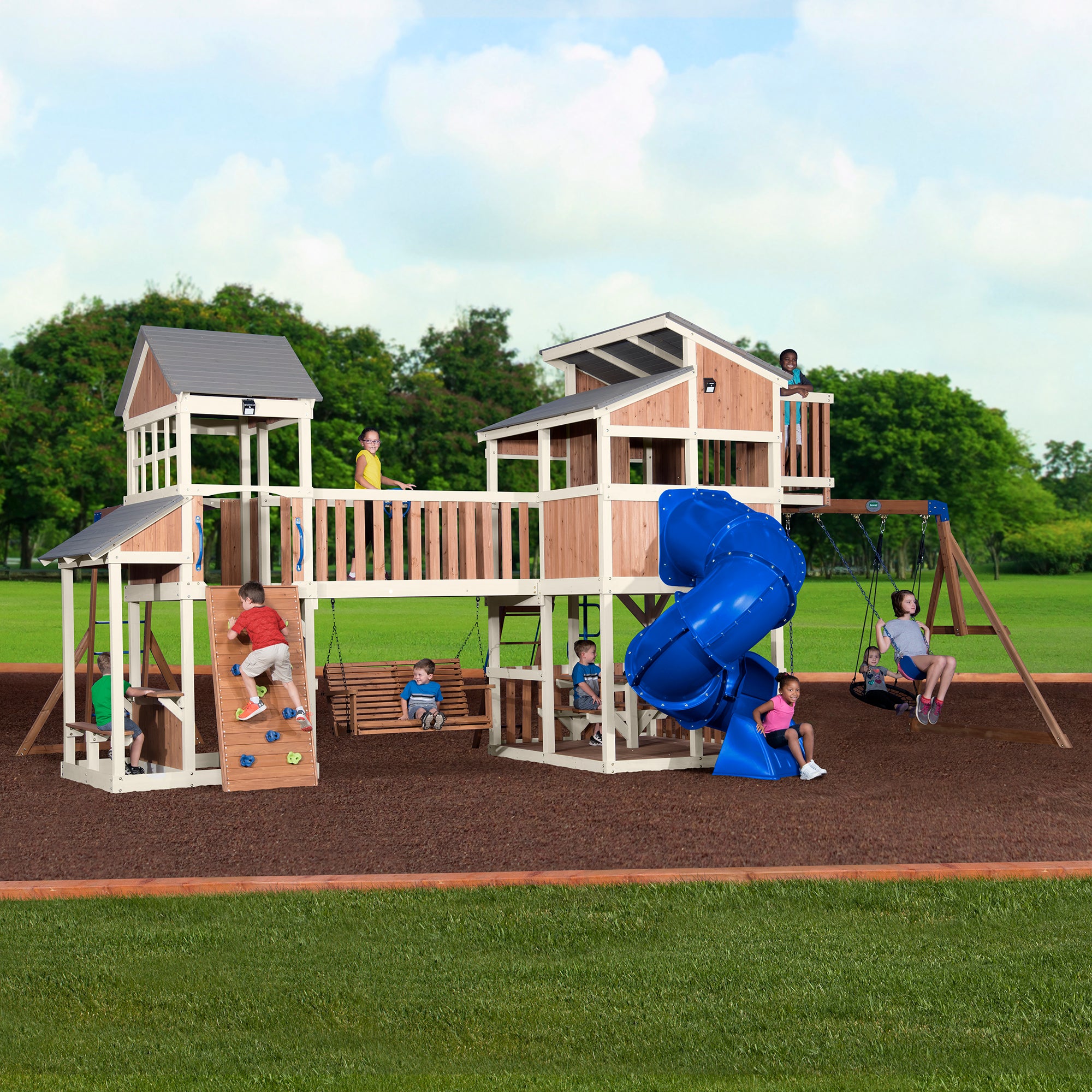 modern swing set