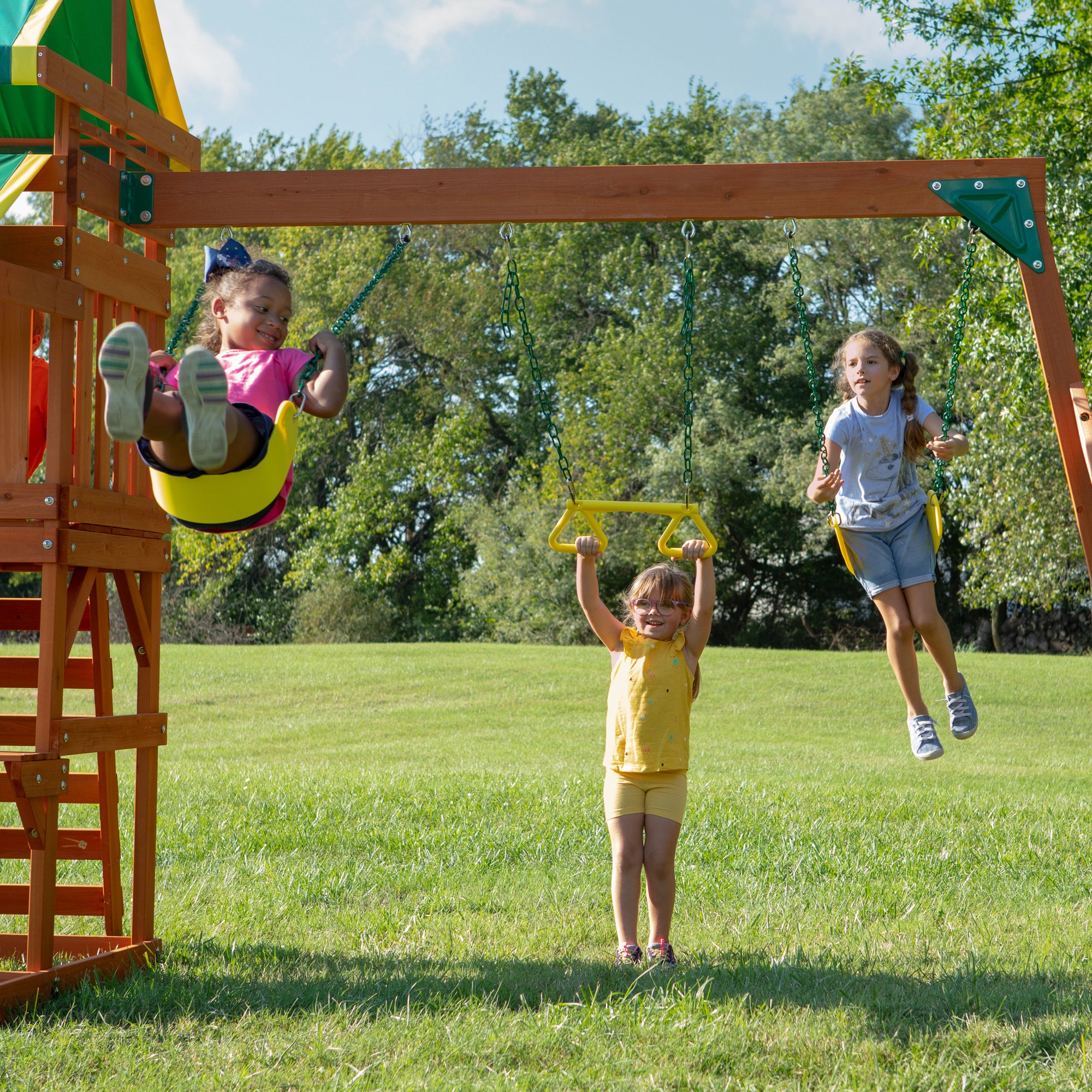 tucson cedar swing set