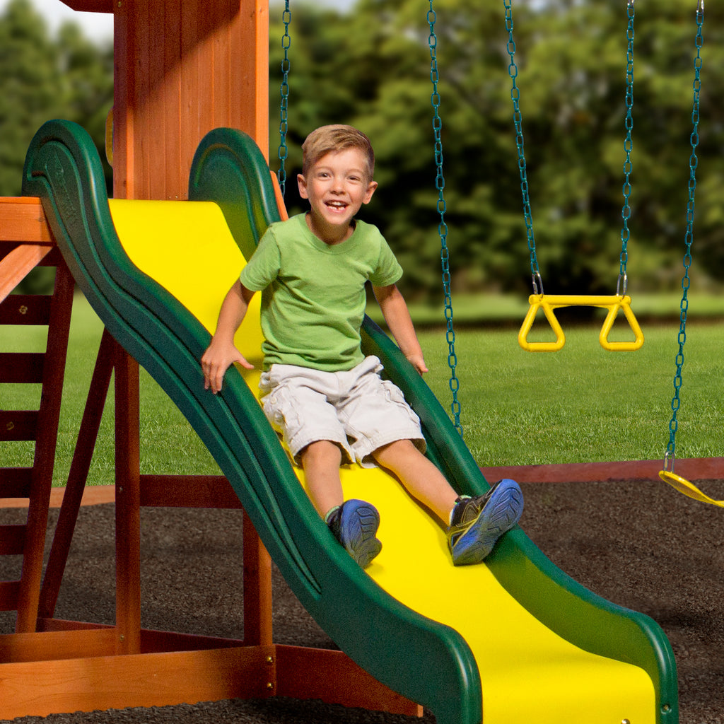 backyard discovery weston all cedar wood playset swing set