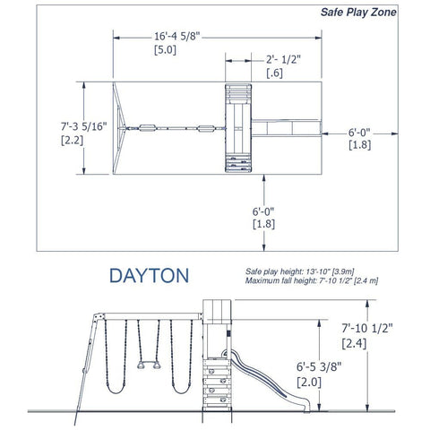 Dayton Wooden Swing Set Playsets Backyard Discovery