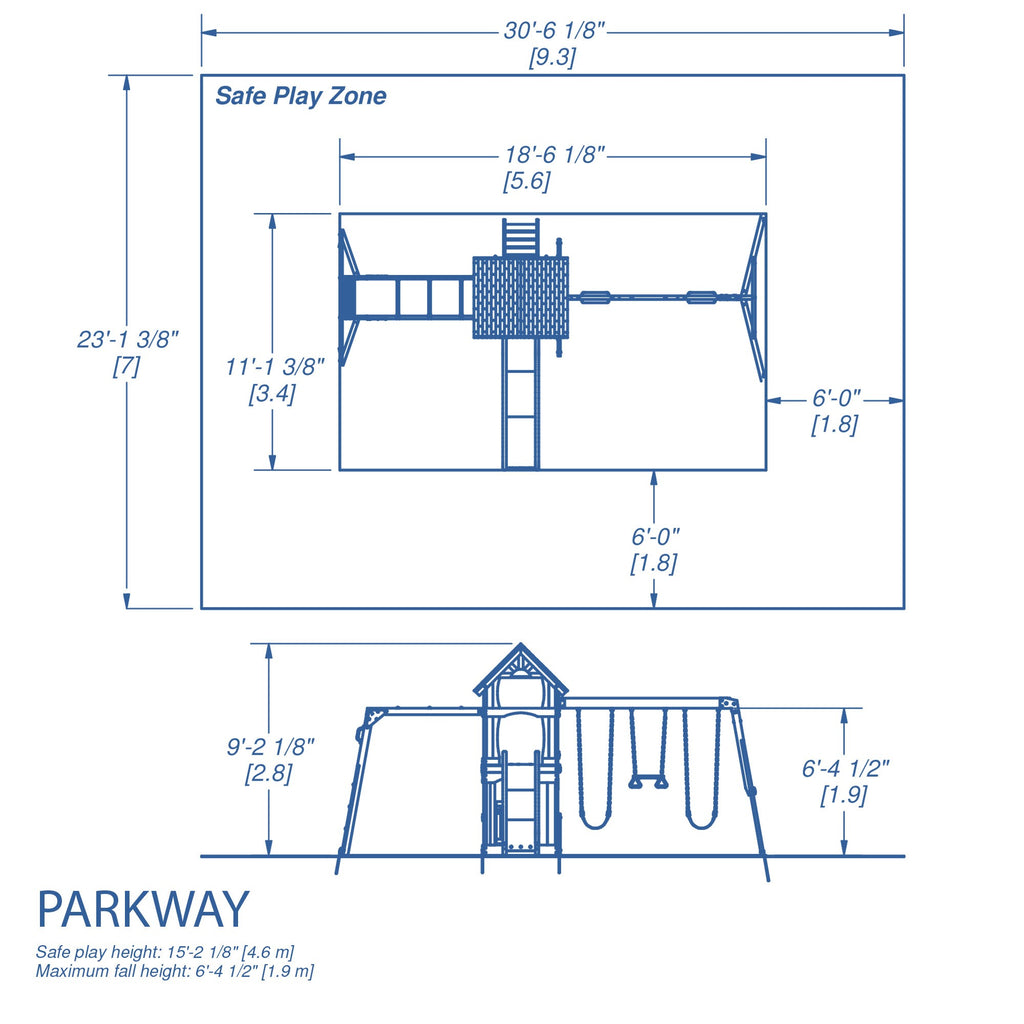 backyard discovery parkway wooden swing set