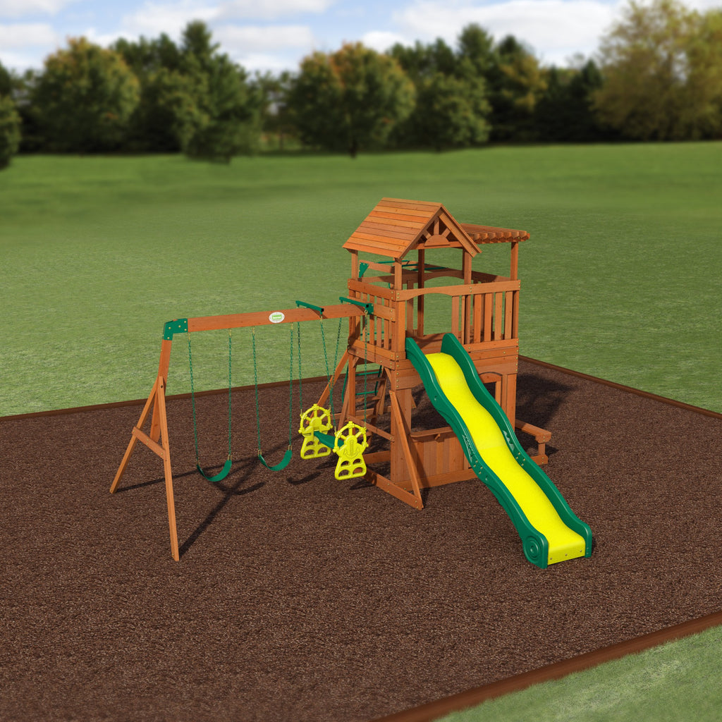 thunder ridge residential wood playset