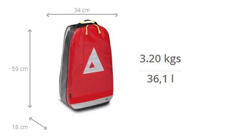 Imagen de la mochila para rescate en altura de PAX