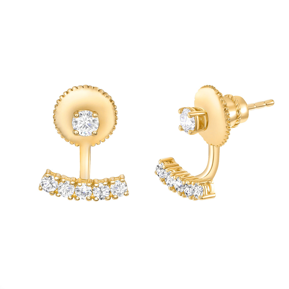Diamond and Gold Earrings, Huggies, Studs, hoops, huggies & more – Ledodi