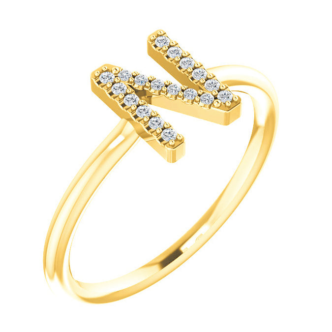 Initial Diamond Ring – Ledodi