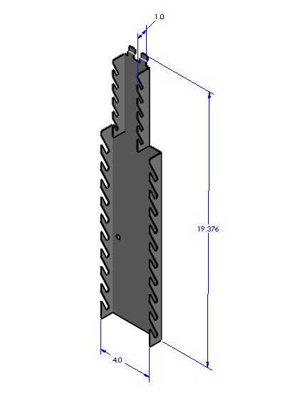 Omniwall Vertical Wrench Holder Specifications