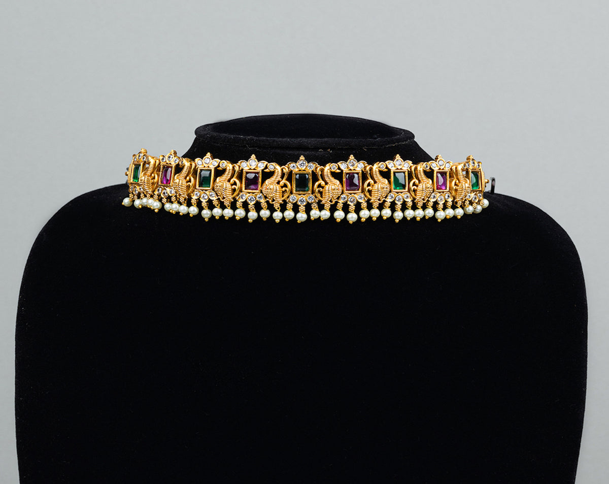 Amira Choker Necklace Set, Partywear Perfect