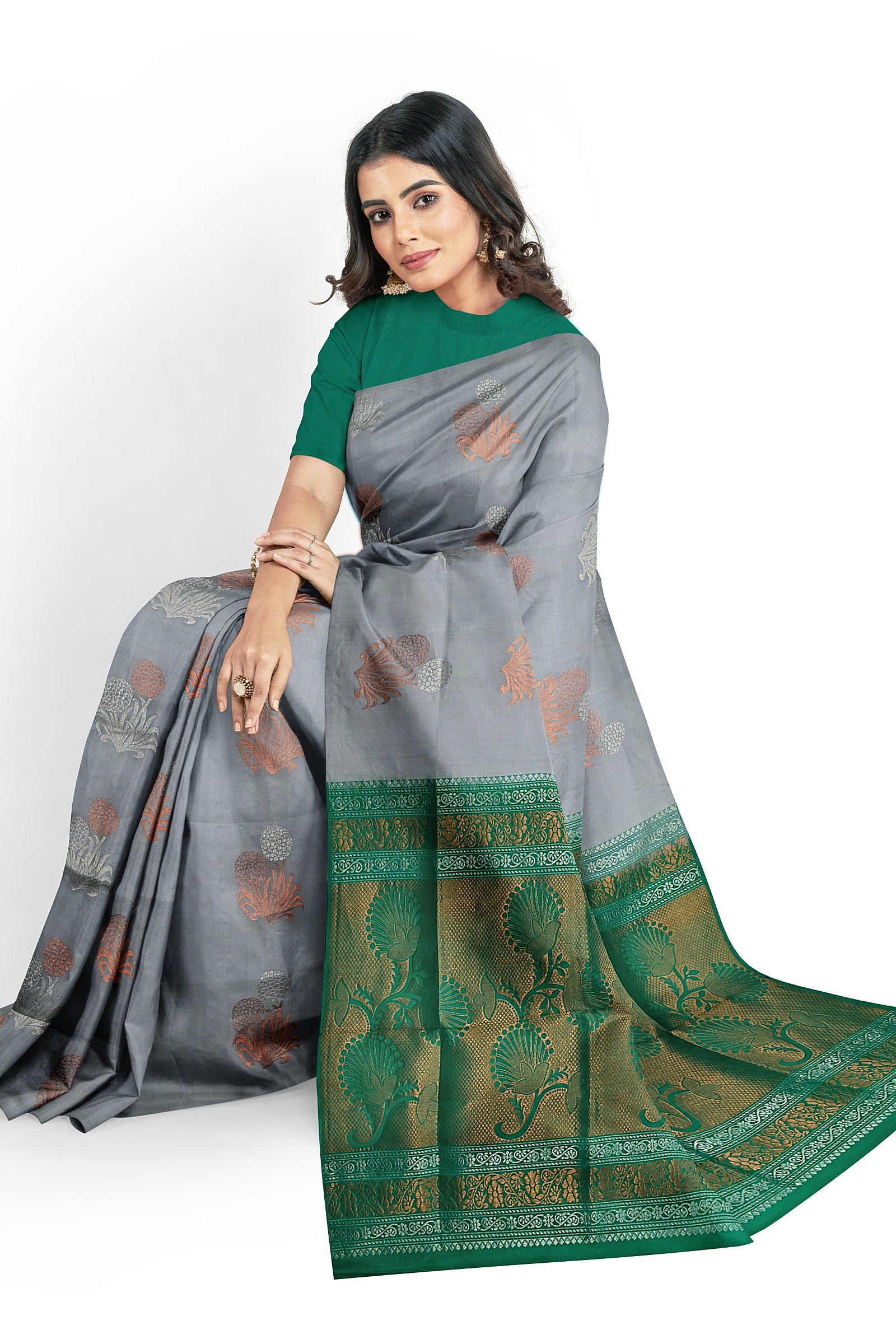 Buy FRIYAL Self Design Banarasi Cotton Silk White Sarees Online @ Best  Price In India | Flipkart.com