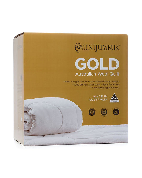 MiniJumbuk Gold Quilt - Pack (Front)