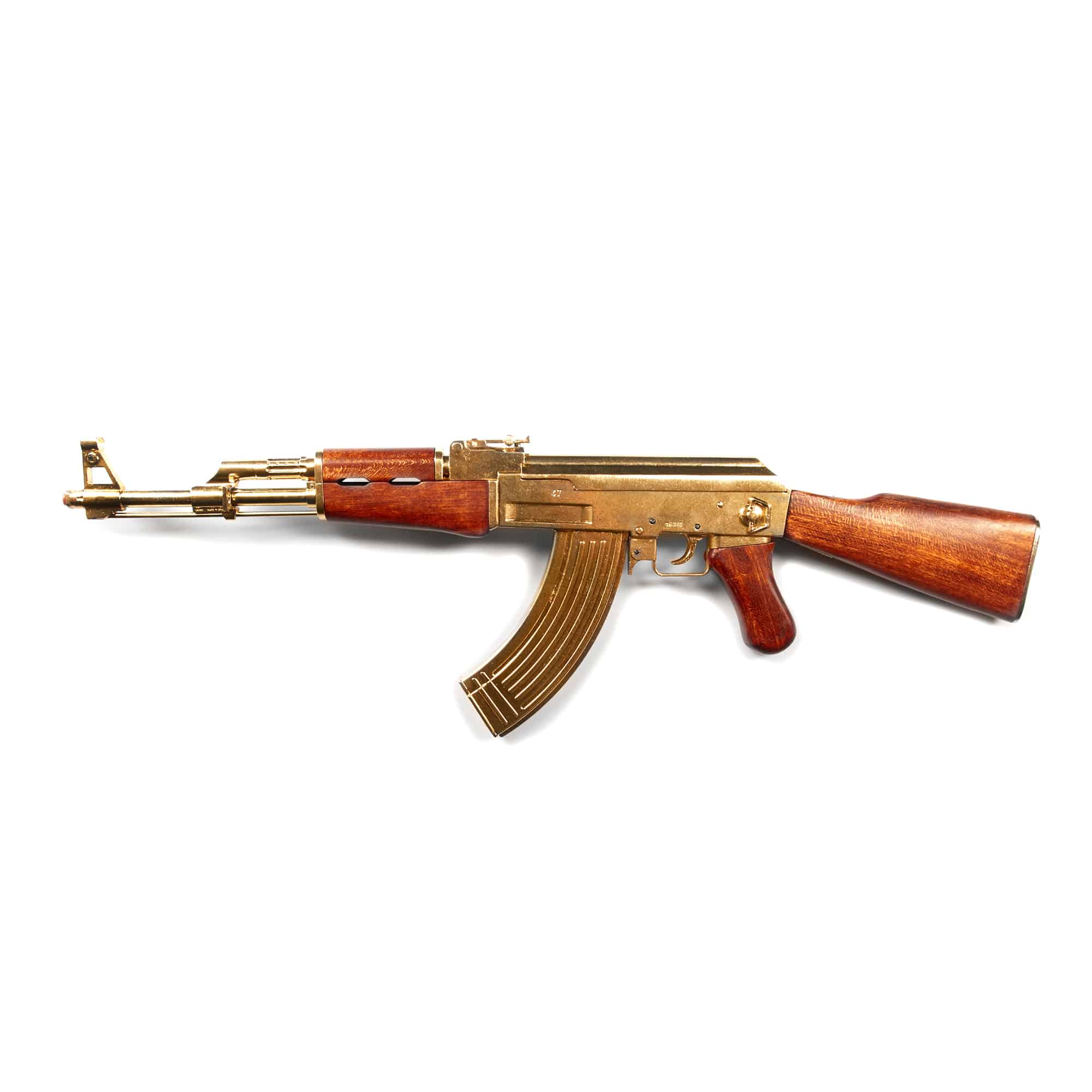 Replica Russian Assault Rifle Non Firing Gun Gold Finish Armory Net