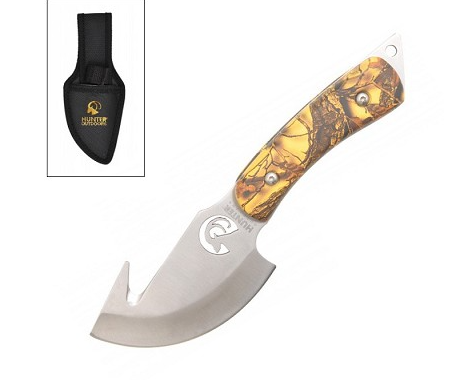 Straight GUTHOOK Survival Full Tang Fixed Blade Hunting Knife